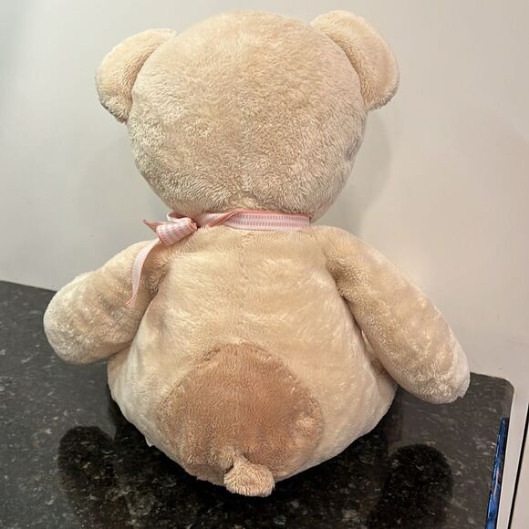 Russ Baby Taffey Soft Brown Bear Rattle Plush 16”Stuffed Animal Toy Pink… - Picture 5 of 9